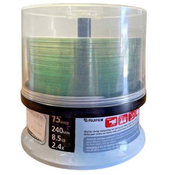 Recordable Disc Lot Verbatim DVD+R 4.7GB, Fujifilm CD-R & Mixed Brands - Picture 3 of 8